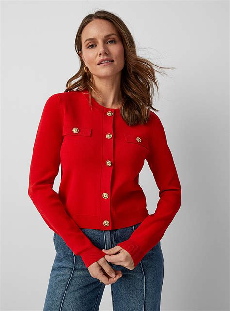 cardigan for women michael kors|Michael Kors zip up sweater.